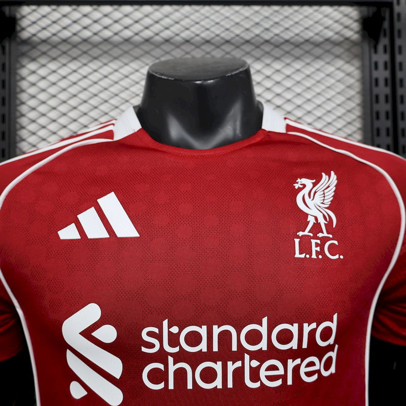 CAMISOLA VERSÃO PLAYER DO LIVERPOOL 25/26 VERMELHO