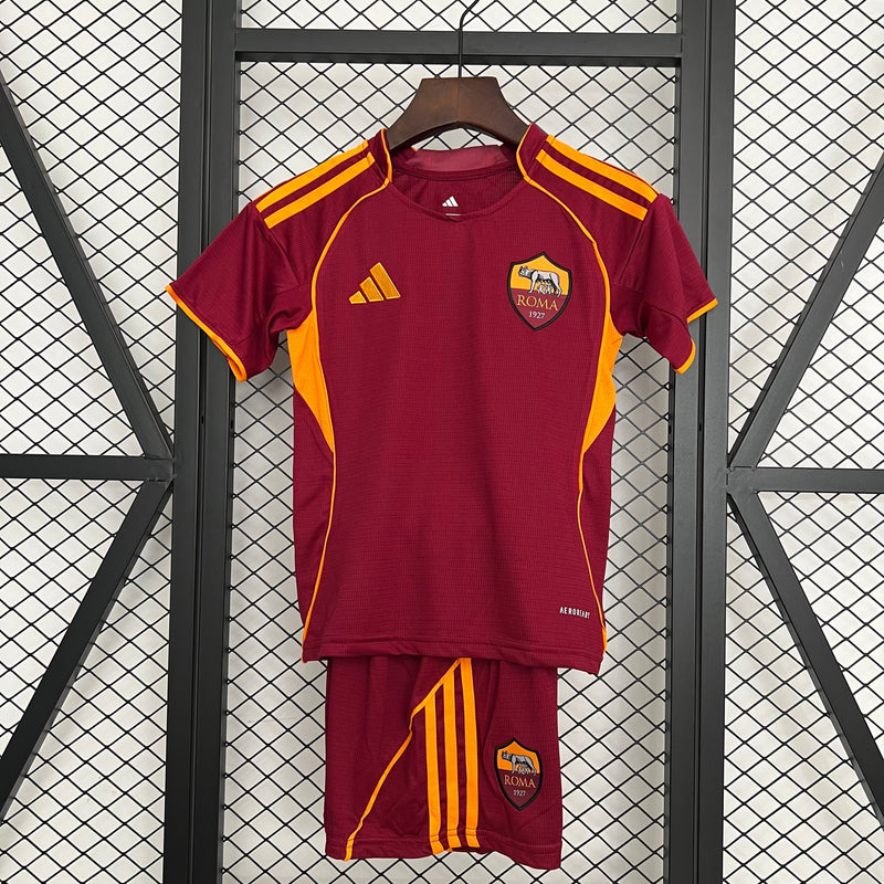 KIT INFANTIL DO ROMA 25/26 VERMELHO
