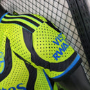 CAMISA VERSÃO PLAYER DO ARSENAL 23/24 VERDE NEON E PRETO