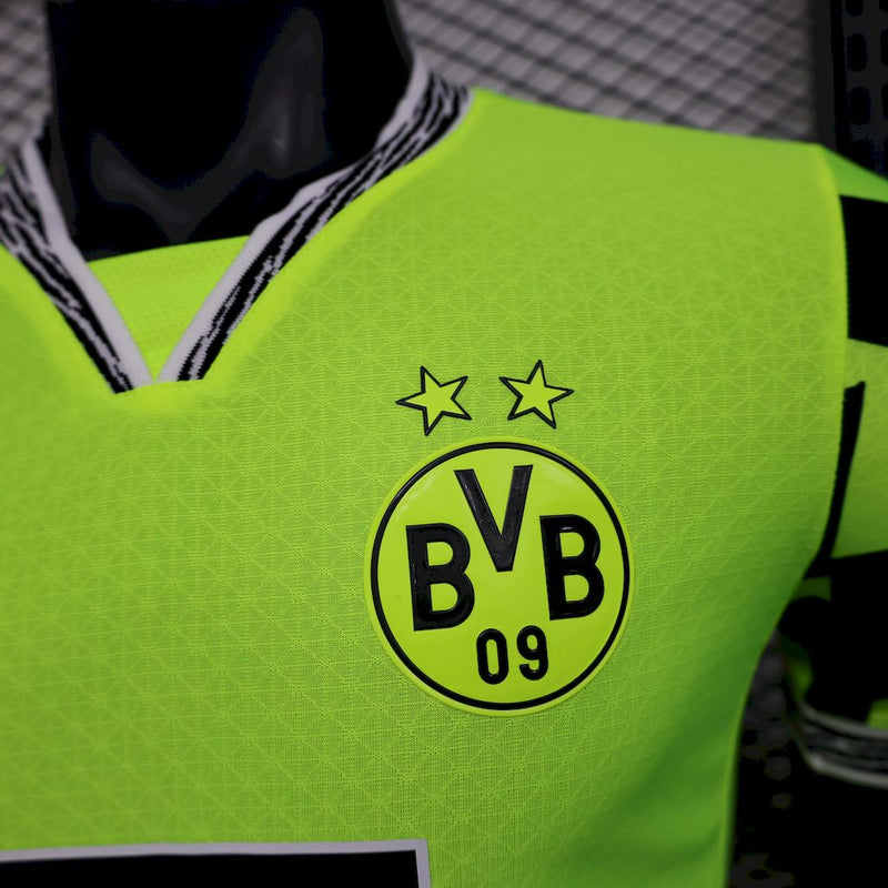 CAMISOLA VERSÃO PLAYER DO BORUSSIA DORTMUND 25/26 VERDE NEON