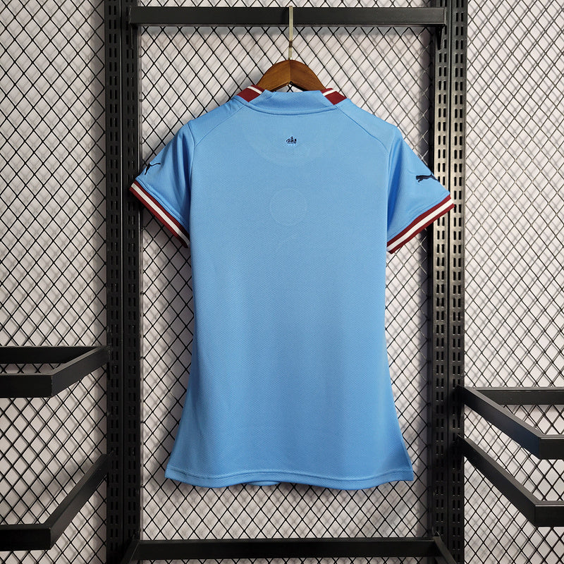 CAMISA FEMININA DO MANCHESTER CITY 23/24 AZUL