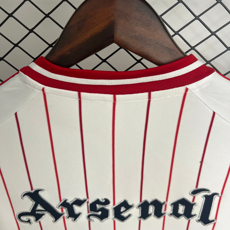 CAMISOLA DE BASEBOL DO ARSENAL 25/26 BRANCO