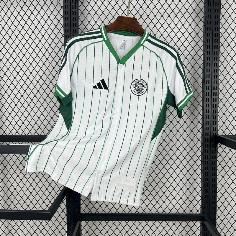 CAMISOLA DE BASEBOL DO CELTIC 25/26 BRANCO