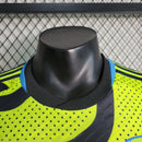 CAMISA VERSÃO PLAYER DO ARSENAL 23/24 VERDE NEON E PRETO