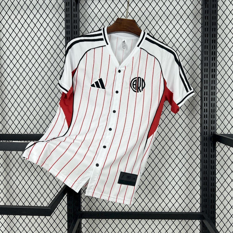 CAMISOLA DE BASEBOL DO RIVER PLATE 25/26 BRANCO