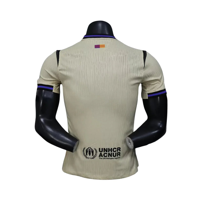 CAMISOLA VERSÃO PLAYER DO BARCELONA 25/26 BEGE