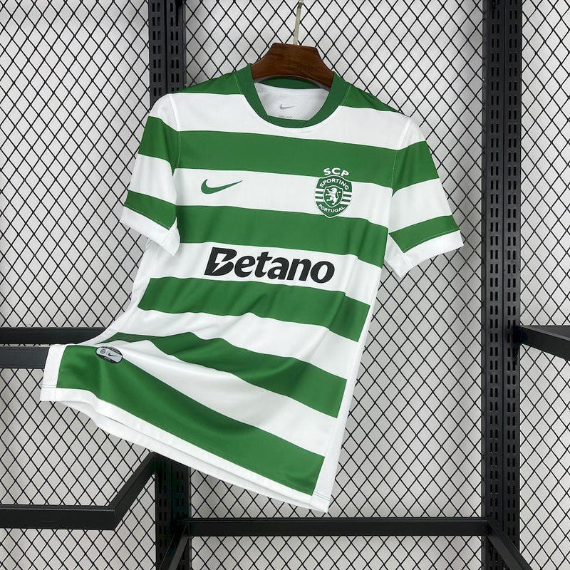 CAMISOLA DO SPORTING 25/26 VERDE E BRANCO