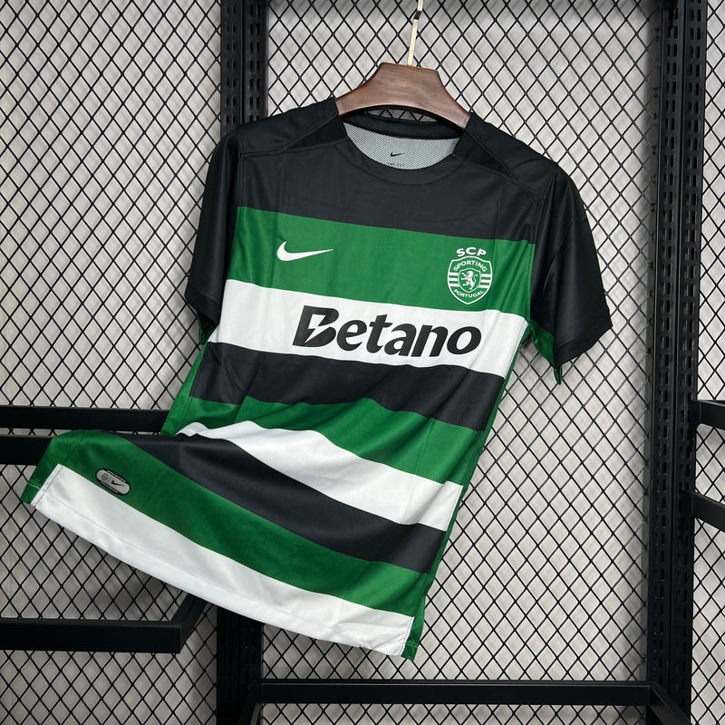 CAMISOLA DO SPORTING 25/26 VERDE E PRETO