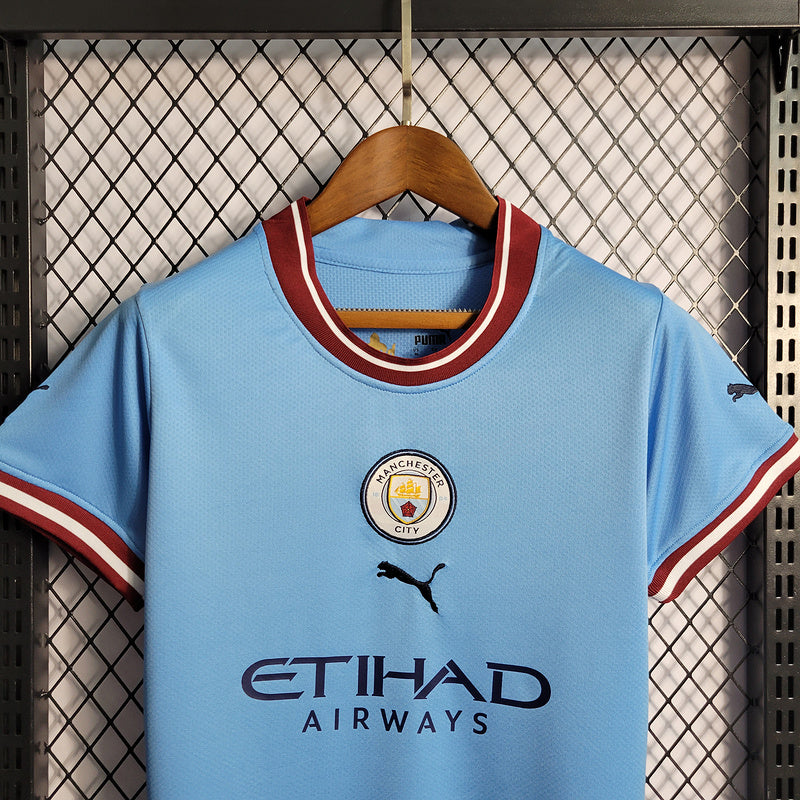 CAMISA FEMININA DO MANCHESTER CITY 23/24 AZUL
