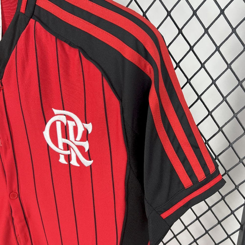 CAMISOLA DE BASEBOL DO FLAMENGO 25/26 VERMELHO
